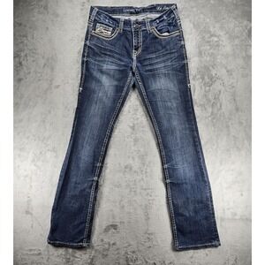 Cowgirl Tuff Womens 30x35 (32×35) No Limits Bootcut Western Jeans Rodeo